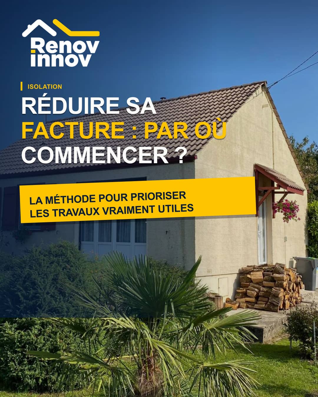 Visuel éditorial Rénov Innov pour l’article « Réduire les consommations : par où commencer ? »